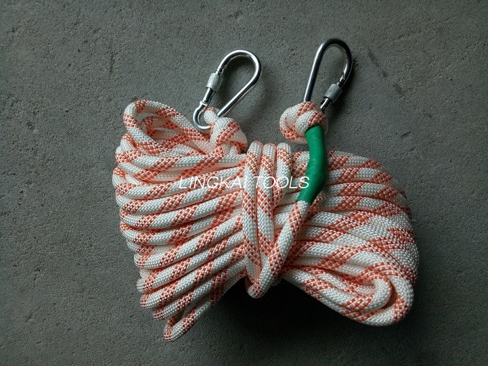 Double corde en nylon tressée de haute résistance dans la ligne de transport d'énergie ficelant le conducteur