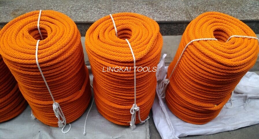 Corde en soie isolée par polyester tressé par double de haute résistance pour la ligne de ficelle de transmission