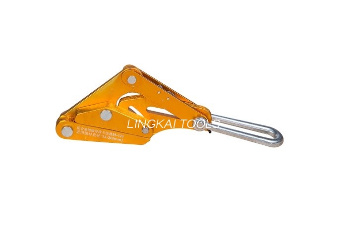 Couleur d'or serrant les outils de ligne aérienne, bride de poignée de fil de construction de puissance