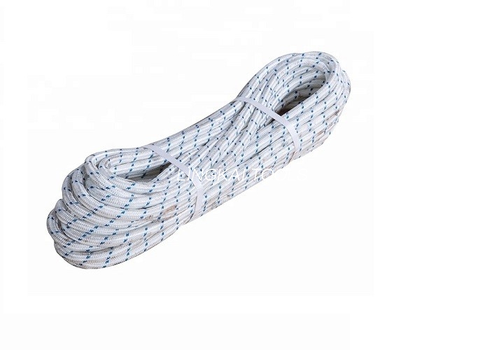 Corde en nylon tressée isolée par double soie, câble multi de couleur tirant la corde