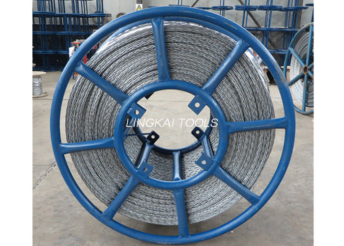 Câble galvanisé par hexagone tirant le câble métallique de dispositif anti tordu avec 6 carrés