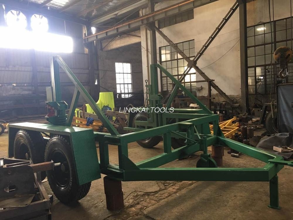 Transporteur de tambour de câble de capacité de charge de 12 tonnes avec la peinture de jet de préparation de surface