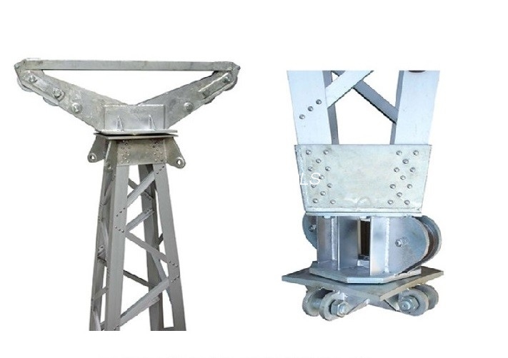 Les outils de construction de tour de style de cadre suspendent intérieurement la grue de Derrick de Gin Polonais de treillis
