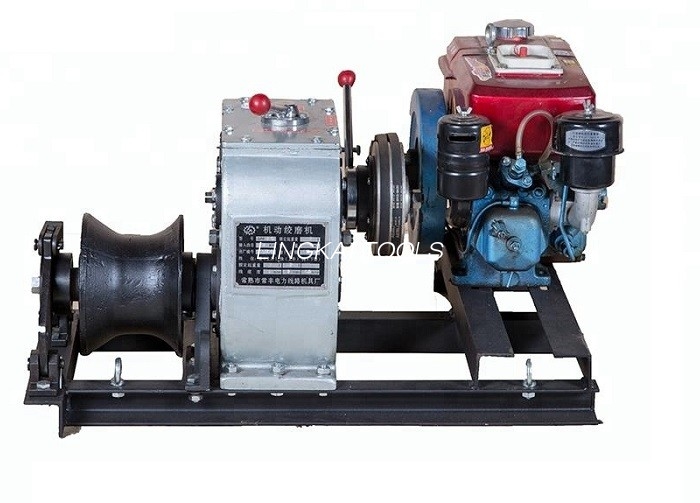 Le câble simple de transmission d'extracteur de treuil de câble de cabestan lignes le treuil de moteur diesel