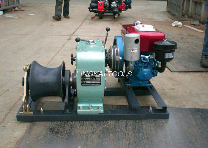 Moteur diesel treuil de 5 tonnes, treuil à grande vitesse de construction de ligne électrique