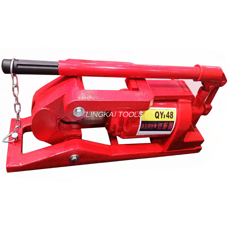 Coupeur hydraulique de câble métallique de QY48 20T/capacité d'huile du coupeur 0.3L de câble en acier