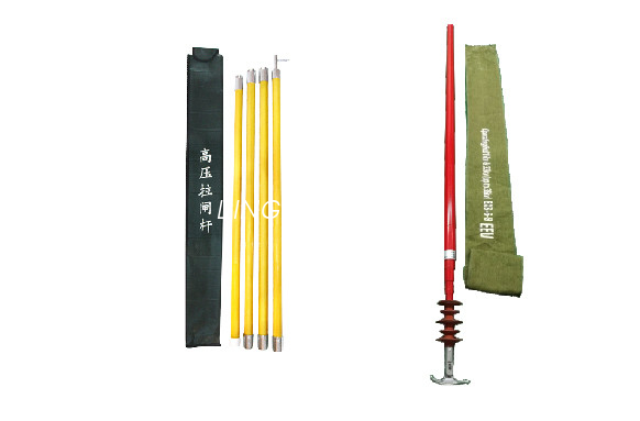 bâton chaud électrique télescopique de fibre de verre de 3-10m/interrupteur isolant à haute tension Rod