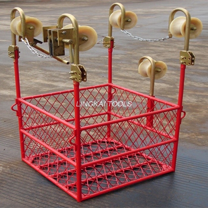 Ligne de transmission de 4 paquets ficelant des outils de ligne électrique aérienne chariot d'espacement aérien
