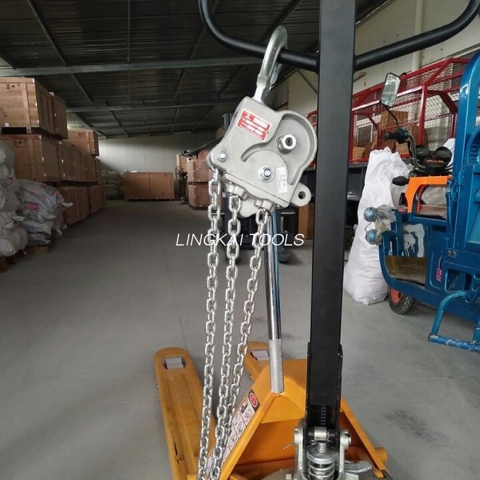 Grue à chaîne manuelle d'alliage d'aluminium de 7,5 KN/ligne aérienne ficelant l'équipement