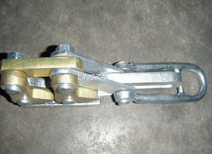 Le fil 25-50GJ en acier usine la double pince de câble en acier de terre de came de SKDS/10 KN