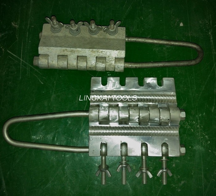 Type de boulon de base d'outils de construction 10Ton, pince ronde de corde en acier pour le câble métallique