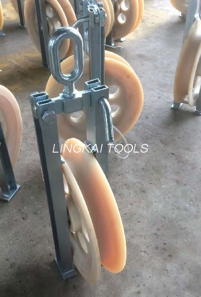 Câble d'acier de type ouvert tirant le bloc de poulie pour le brin en acier de traction