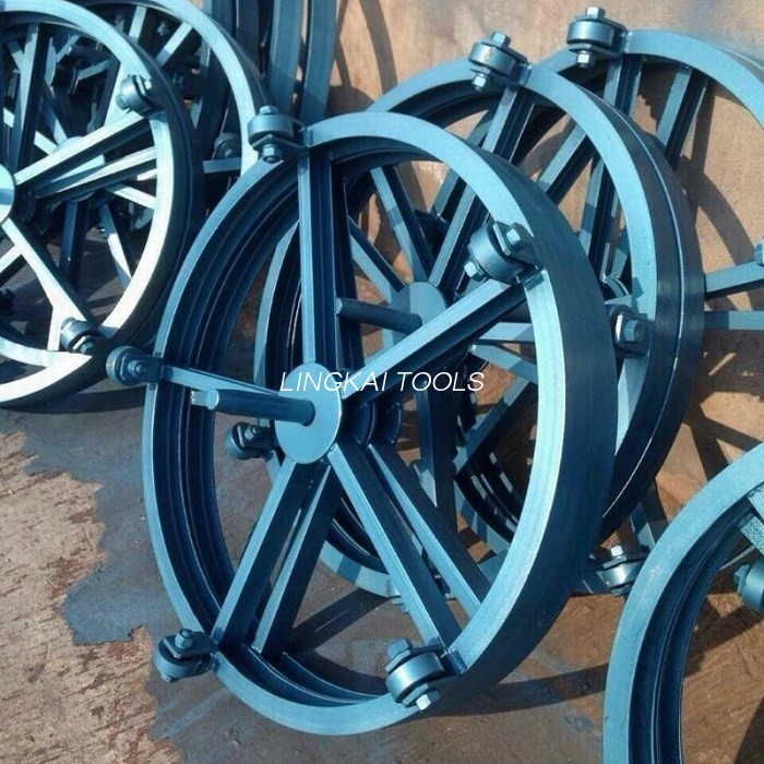 les outils souterrains de câble de diamètre de 1000mm tournent le plateau tournant droit de tambour de paiement de support de plaque d'acier