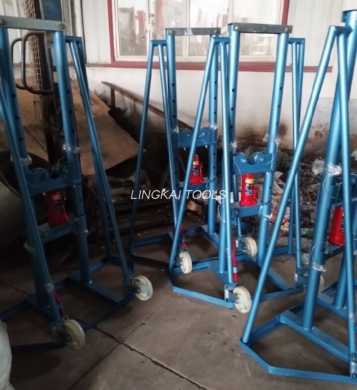 Le cric hydraulique de levage élevé de barre d'axe tient 10T pour transporter la bobine de câble