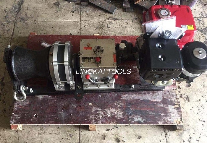 Moteur diesel d'extracteur de treuil de câble de vitesse rapide simple de cabestan dans la ligne construction