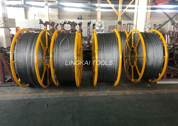 câble de fil d'acier tressé anti-torsion de 24mm pour le ficellement de 4 conducteurs