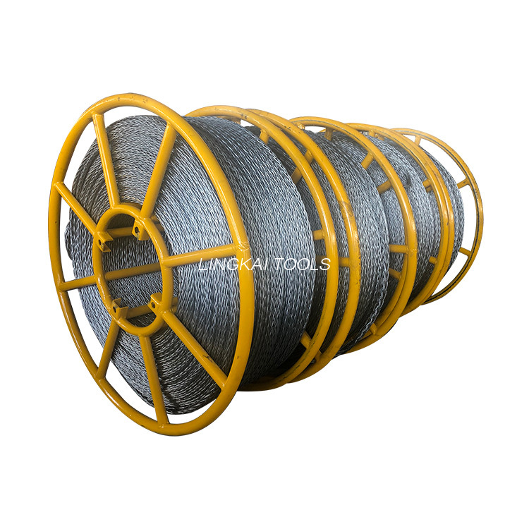 Ligne de transmission appliquée par câble métallique en acier tressé anti-torsion galvanisé à haute résistance de 13 mm