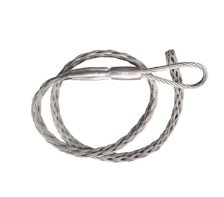 Deux types principaux joints provisoires de chaussette de maille relient des outils pour la construction de lignes électriques