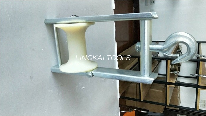 Blocs de poulie durables avec rouleau de poulie en Nylon et aluminium, bloc conducteur, rouleau de cordage de câbles aériens