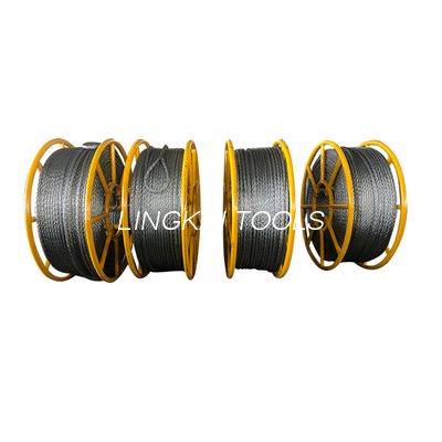 Corde pilote galvanisée de corde de traction de câble d'alimentation de corde en acier tressée anti-torsion de 12 brins